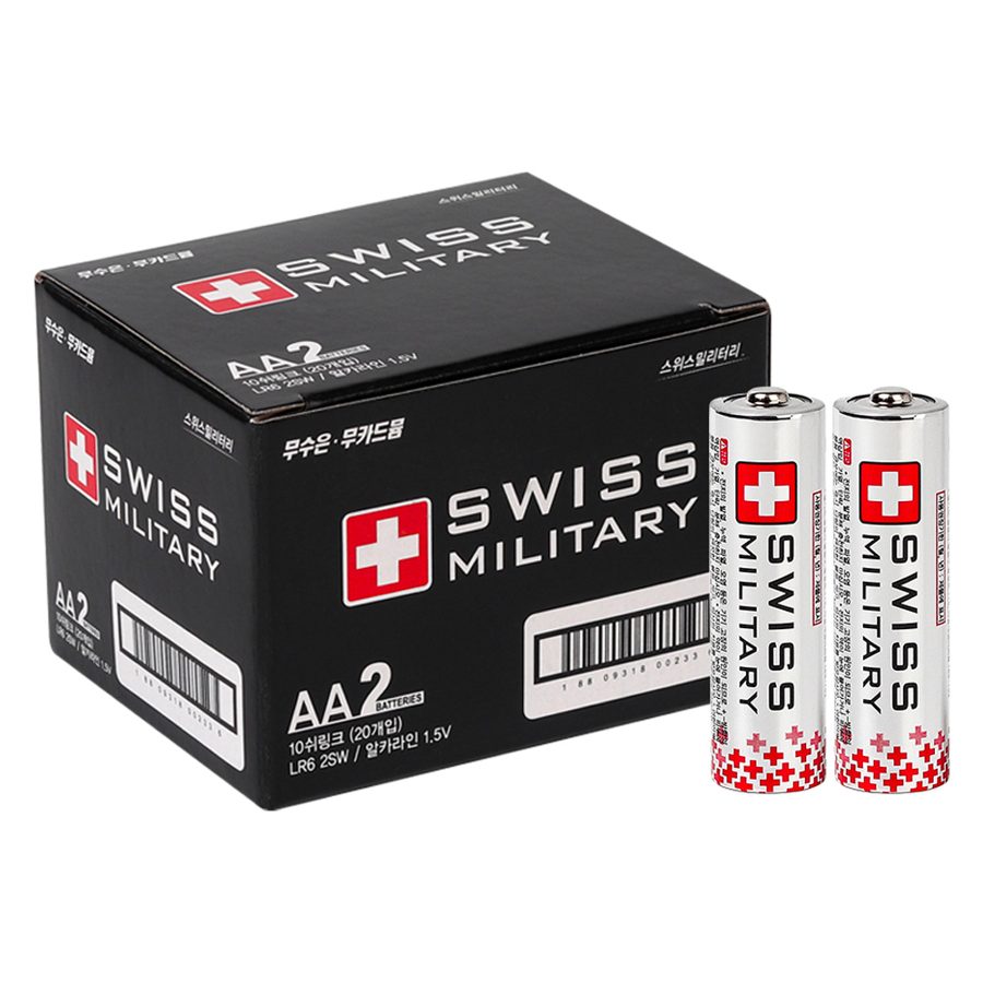 스위스밀리터리 알카라인 AA건전지