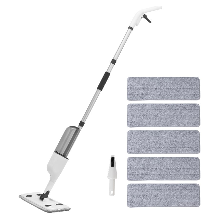 코멧 스프레이 밀대걸레 + 극세사 패드 5개 + 다용도 클리너 1개