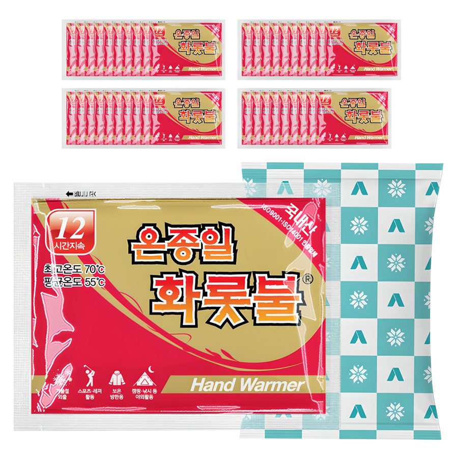 [국내생산] 온종일화롯불 손난로 포켓용 핫팩 90g