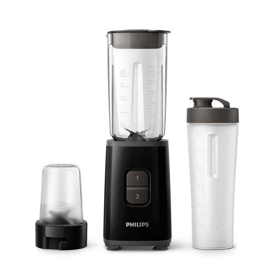 필립스 미니 블렌더 데일리 컬렉션 시리즈 텀블러&다지기 구성 블랙