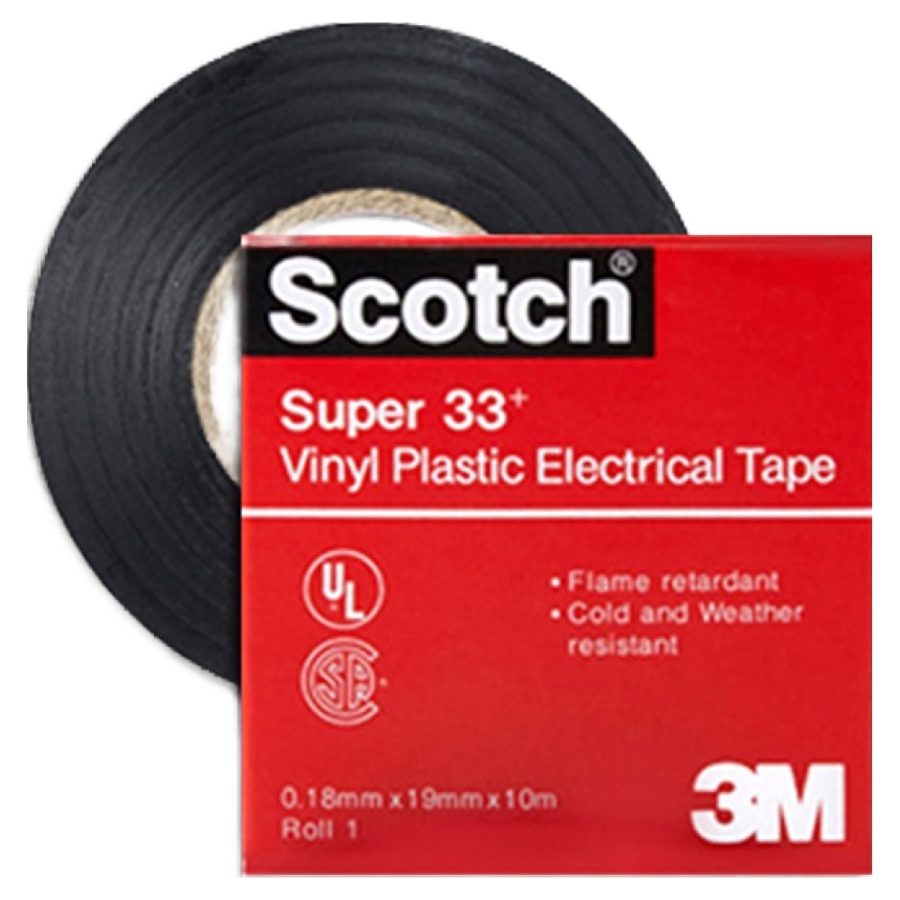 스카치 쓰리엠 슈퍼 33플러스 전기 절연 테이프 블랙 19mm x 10m
