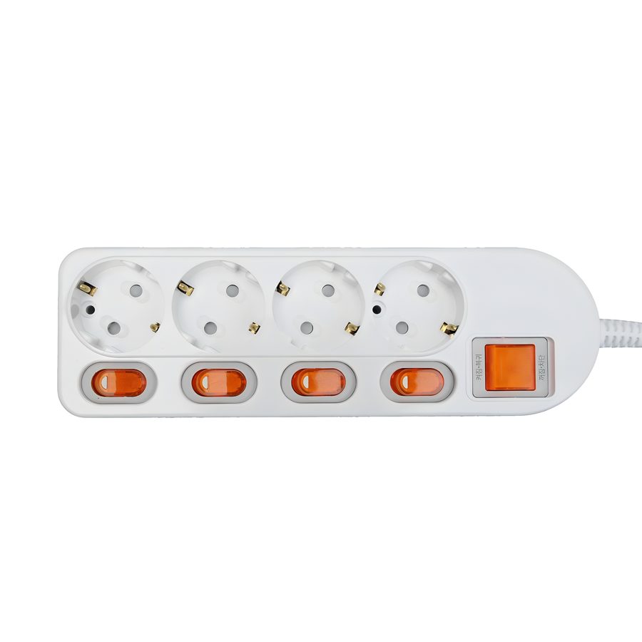 번개표 절전형 개별스위치 멀티탭 4구