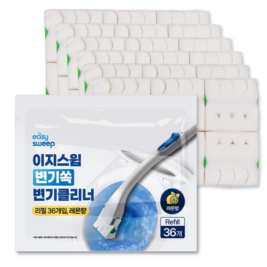 이지스윕 변기쏙 변기클리너 리필 36개입, 레몬향
