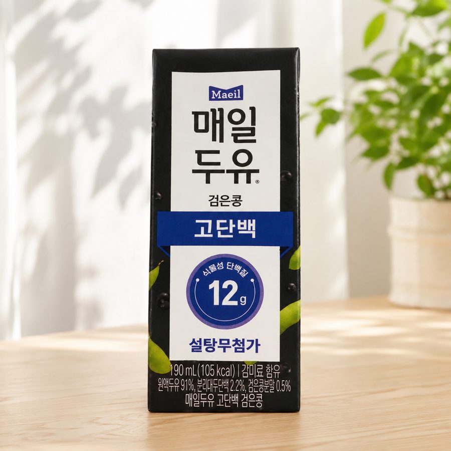 매일두유 고단백 검은콩 저당두유 190ml 24팩