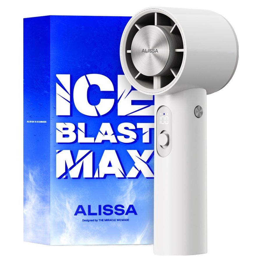 알리사 100단 ICE BLAST MAX 무선 급속 냉각 핸디 휴대용 선풍기