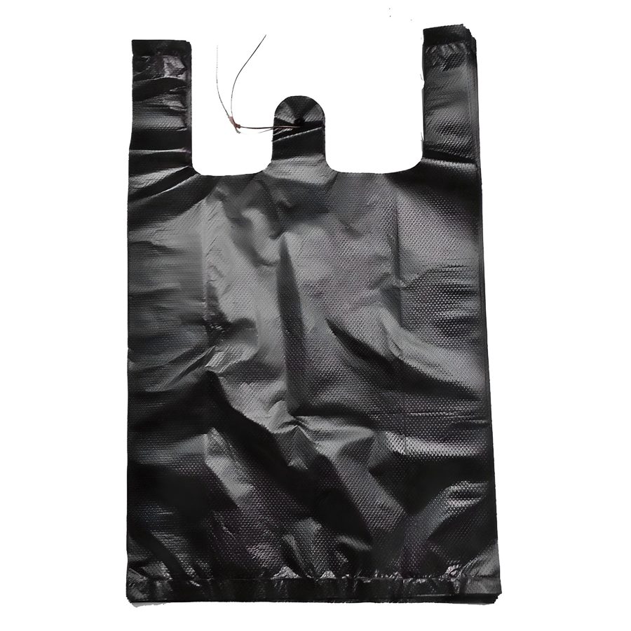 부국비닐봉투 손잡이 일반마트봉투3호 검정, 10L, 200개